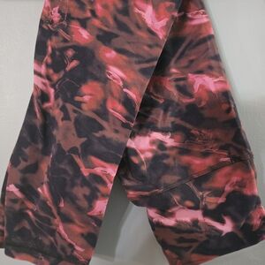 Pink and Black Tie-Dye Leggings